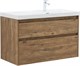 AQUANET Тумба с раковиной Nova Lite 2.0 100 R 2 ящ. цв. дуб рустикальный AQUANET-365913