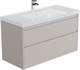 AQUANET Тумба с раковиной Nova Lite 2.0 110 2 ящ. цв. бежевый AQUANET-365916