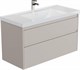AQUANET Тумба с раковиной Nova Lite 2.0 110 2 ящ. цв. бежевый AQUANET-365916