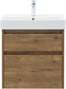 AQUANET Тумба с раковиной Nova Lite 2.0 60 2 ящ. цв. дуб рустикальный AQUANET-348189
