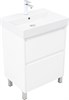 AQUANET Тумба с раковиной Nova Lite 2.0 60 напольная цв. белый глянец AQUANET-348190