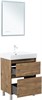AQUANET Тумба с раковиной Nova Lite 2.0 60 напольная цв. дуб рустикальный AQUANET-348191