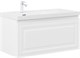 AQUANET Тумба с раковиной Агата 100 L 1 ящ. цв. белый сатин AQUANET-365934