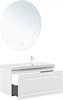 AQUANET Тумба с раковиной Агата 100 R 1 ящ. цв. белый сатин AQUANET-365932