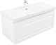 AQUANET Тумба с раковиной Агата 110 белый сатин AQUANET-377656