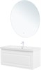 AQUANET Тумба с раковиной Агата 110 белый сатин AQUANET-377656