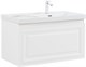 AQUANET Тумба с раковиной Агата 90 L 1 ящ. цв. белый сатин AQUANET-365938