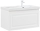 AQUANET Тумба с раковиной Агата 90 L 1 ящ. цв. белый сатин AQUANET-365938