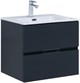 AQUANET Тумба с раковиной Алвита new 120 4 ящ. цв. антрацит AQUANET-306297