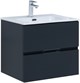 AQUANET Тумба с раковиной Алвита new 120 4 ящ. цв. антрацит AQUANET-306297