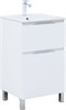AQUANET Тумба с раковиной Алвита new 50 (Flat) напольная 2 ящ. цв. белый матовый AQUANET-345673