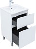AQUANET Тумба с раковиной Алвита new 50 (Flat) напольная 2 ящ. цв. белый матовый AQUANET-345673