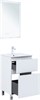 AQUANET Тумба с раковиной Алвита new 50 (Flat) напольная 2 ящ. цв. белый матовый AQUANET-345673
