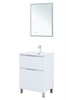 AQUANET Тумба с раковиной Алвита new 60 (Flat) напольная 2 ящ. цв. белый матовый AQUANET-345675