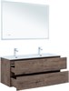 AQUANET Тумба с раковиной Алвита new 60 2 ящ. цв.дуб веллингтон табак AQUANET-335685
