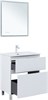 AQUANET Тумба с раковиной Алвита new 70 (Flat) напольная 2 ящ. цв. белый матовый AQUANET-345677