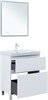 AQUANET Тумба с раковиной Алвита new 70 (Flat) напольная 2 ящ. цв. белый матовый AQUANET-345677