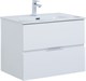 AQUANET Тумба с раковиной Алвита new 70 2 ящ. цв.белый матовый AQUANET-306154