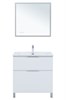 AQUANET Тумба с раковиной Алвита new 80 (Flat) напольная 2 ящ. цв. белый матовый AQUANET-345679