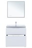 AQUANET Тумба с раковиной Алвита new 80 (Flat) напольная 2 ящ. цв. белый матовый AQUANET-345679