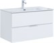 AQUANET Тумба с раковиной Алвита new 90 2 ящ. цв.белый матовый AQUANET-306165