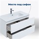 AQUANET Тумба с раковиной Алвита new 90 2 ящ. цв.белый матовый AQUANET-306165