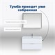 AQUANET Тумба с раковиной Алвита new 90 2 ящ. цв.белый матовый AQUANET-306165