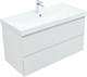 AQUANET Тумба с раковиной Альтера 100 цв. белый матовый AQUANET-340710