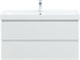 AQUANET Тумба с раковиной Альтера 100 цв. белый матовый AQUANET-340710