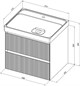 AQUANET Тумба с раковиной Альтера 60 цв. белый матовый AQUANET-340885