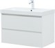 AQUANET Тумба с раковиной Альтера 80 цв. белый матовый AQUANET-340887