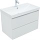 AQUANET Тумба с раковиной Альтера 80 цв. белый матовый AQUANET-340887