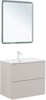 AQUANET Тумба с раковиной Арт 75 бежевый AQUANET-345812