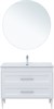 AQUANET Тумба с раковиной Бостон new 100 (Flat) цв.белый сатин AQUANET-345363