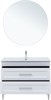 AQUANET Тумба с раковиной Бостон new 100 (Flat) цв.белый сатин AQUANET-345363