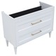 AQUANET Тумба с раковиной Бостон new 100 (Flat) цв.белый сатин, ручки золото AQUANET-347849