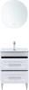 AQUANET Тумба с раковиной Бостон new 60 (Flat) цв.белый сатин AQUANET-345364