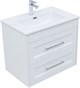 AQUANET Тумба с раковиной Бостон new 70 (Flat) цв.белый сатин AQUANET-345365