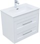 AQUANET Тумба с раковиной Бостон new 70 (Flat) цв.белый сатин AQUANET-345365