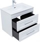 AQUANET Тумба с раковиной Бостон new 70 (Flat) цв.белый сатин AQUANET-345365