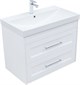 AQUANET Тумба с раковиной Бостон new 80 (Flash) цв.белый сатин AQUANET-345370
