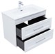 AQUANET Тумба с раковиной Бостон new 80 (Flat) цв.белый сатин AQUANET-345366