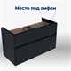 AQUANET Тумба с раковиной Бруклин 100 цв. антрацит матовый AQUANET-312874