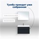 AQUANET Тумба с раковиной Бруклин 100 цв. антрацит матовый AQUANET-312874