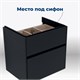 AQUANET Тумба с раковиной Бруклин 60 цв. антрацит матовый AQUANET-312875