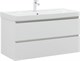 AQUANET Тумба с раковиной Вега 100 2 ящ. цв.белый глянец AQUANET-328002