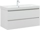 AQUANET Тумба с раковиной Вега 100 2 ящ. цв.белый глянец AQUANET-328002