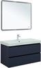 AQUANET Тумба с раковиной Вега 2.0 100 2 ящ. цв.маренго (раковина Ирис) AQUANET-344739