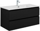 AQUANET Тумба с раковиной Вега 2.0 100 2 ящ. цв.маренго (раковина Ирис) AQUANET-344739
