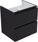 AQUANET Тумба с раковиной Вега 2.0 50 черный AQUANET-367324